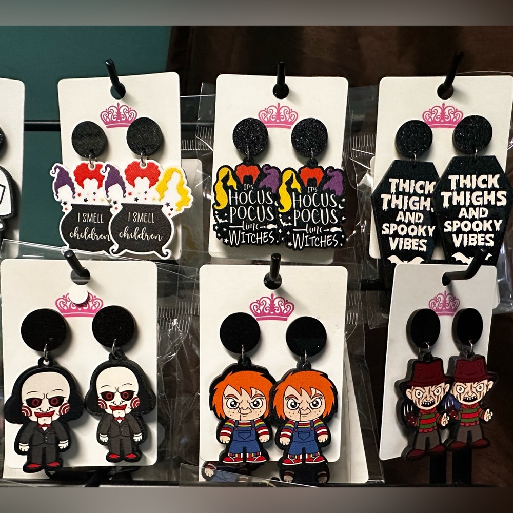Halloween Movie characters earrings